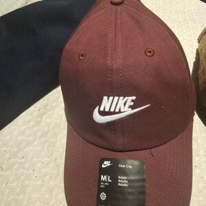 Nike Club Unstructured Futura Wash UNISEX Hat- MAROON/BURGUNDY -BRAND NEW